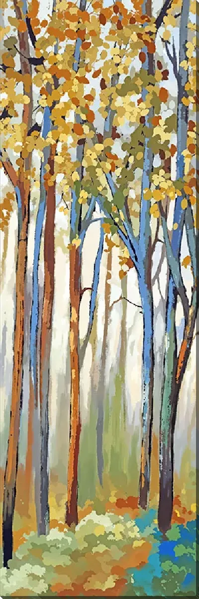 Картина маслом Тропинка в осеннем лесу