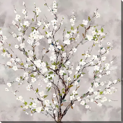 Картина маслом Цветущее дерево сакуры