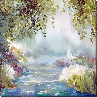 Картина маслом Тропинка в лесу - вид 2