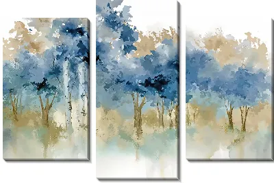 Модульная картина Абстрактный лес - вид 2