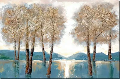 Картина маслом Деревья - вид 3