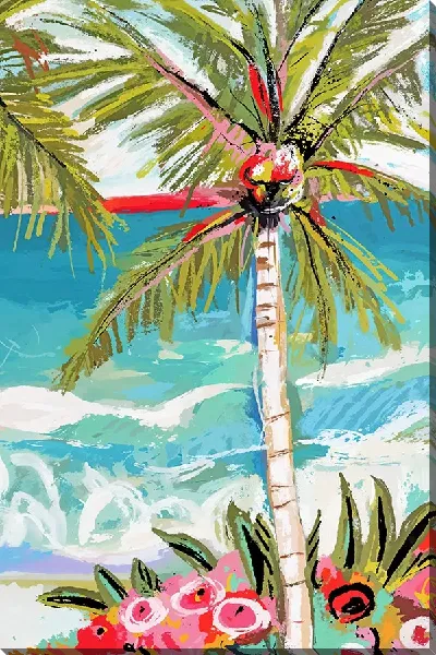 Картина маслом Веселая пальма