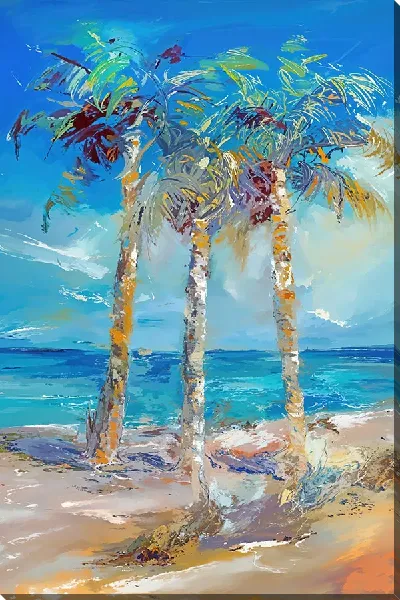 Постер Морской бриз у пальм