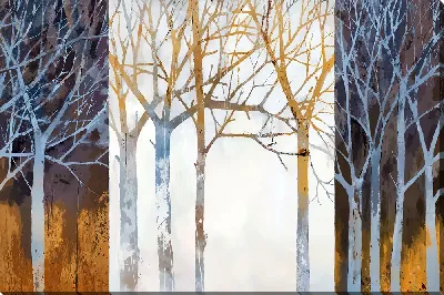 Картина маслом Геометрический лес