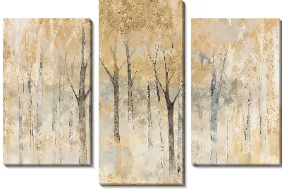 Модульная картина Винтажный лес - вид 4