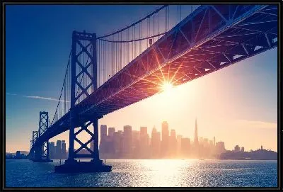 Картина Рассвет в Нью Йорке