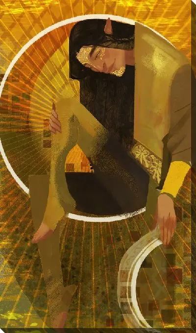 Картина маслом Эльф №2