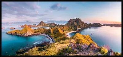 Картина Вид на остров Падар в Индонезии