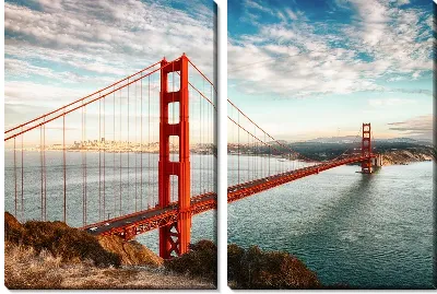 Мост Золотые ворота  в Сан-Франциско - вид 3