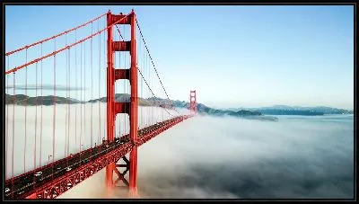 Золотые ворота в утреннем тумане