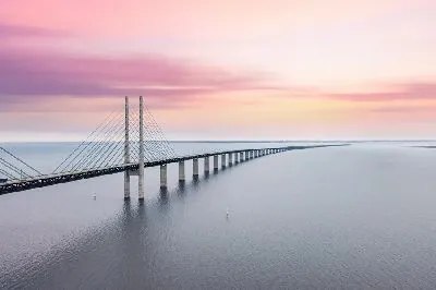 Плакат Мост Эресунн в Дании