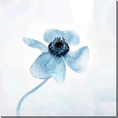 Картина маслом Голубой анемон
