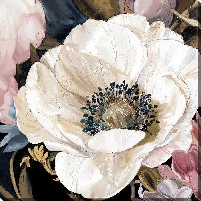 Картина маслом Соцветие анемон №4