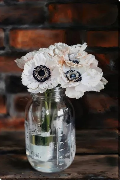 Постер Анемоны в вазе