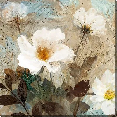 Картина маслом Белые анемоны №5