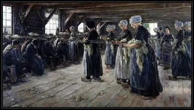 Картина Льняная мануфактура (linen manufactory)