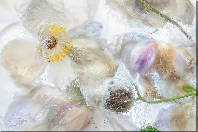 Картина маслом Анемоны под водой