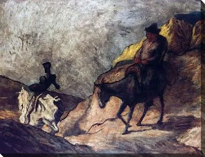 Картина маслом Дон Кихот и Санчо Панса (Don Quixote and Sancho Panza)