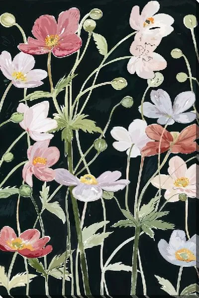 Картина маслом Полевые анемоны №3