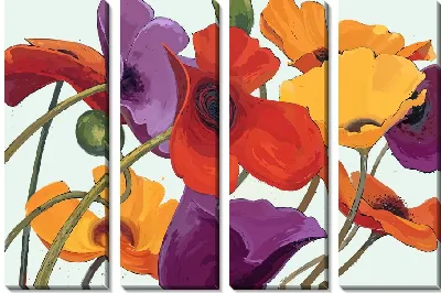 Модульная картина Анемоны №91