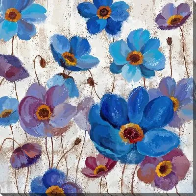 Картина маслом Цветки анемона №9