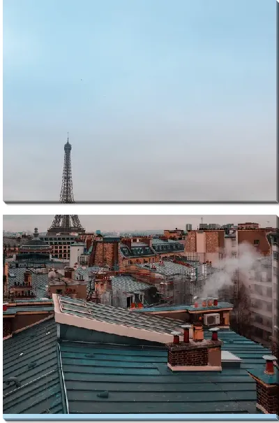 Модульная картина Крыши Парижа