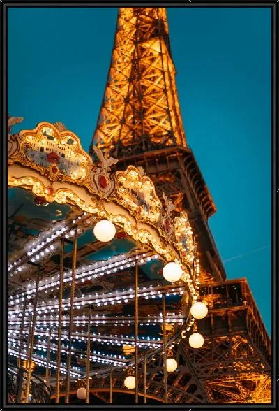 Картина Вид на Эйфелеву башню №4 ночью
