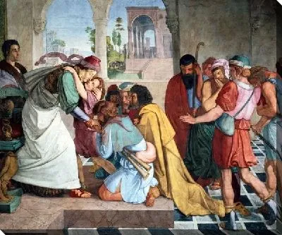 Иосиф откровенничает с братьями (Joseph confessed to his brothers)