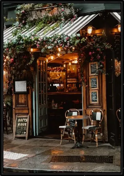 Картина Уличное кафе в Париже