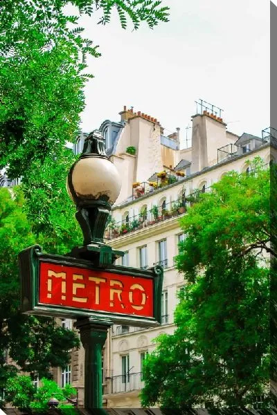 Постер Вывеска Метро в Париже №2
