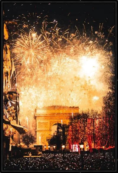Картина Фейерверк в Париже