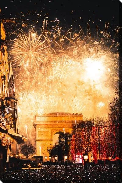 Постер Фейерверк в Париже