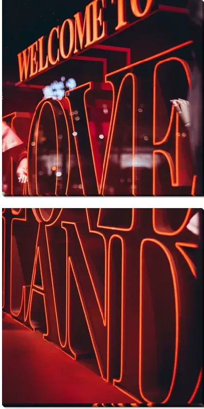 Модульная картина Welcome Love Land