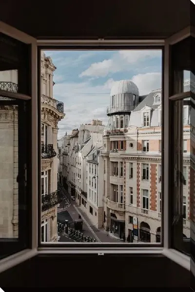 Постер Вид из парижского окна
