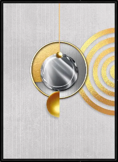 Картина Маятник и золотые круги