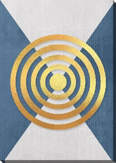 Картина маслом Золотые круги