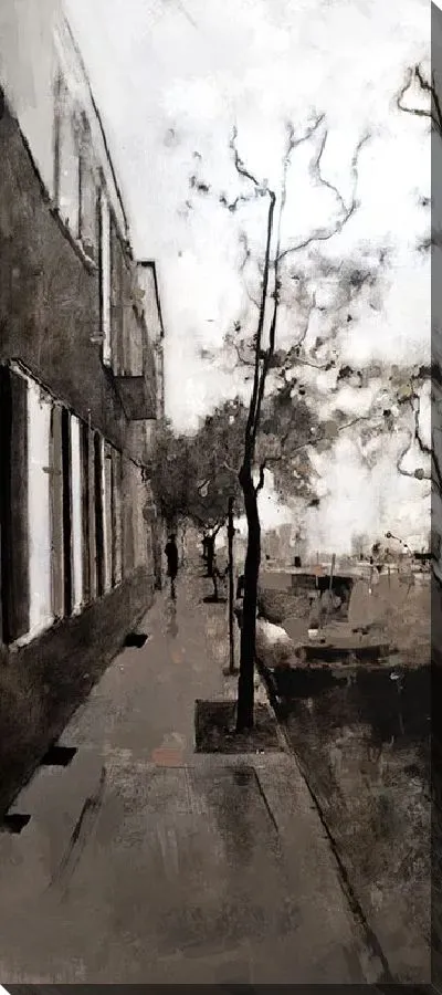 Картина маслом Осенний тротуар