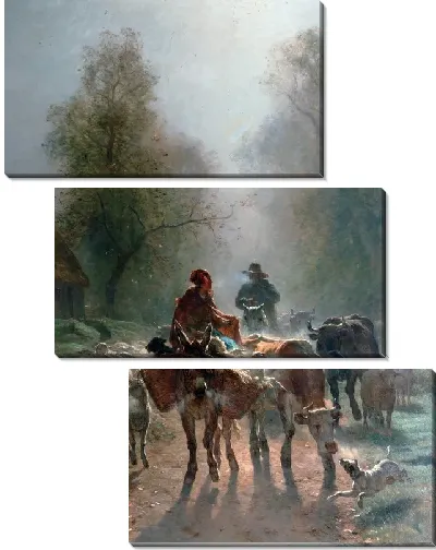 Модульная картина На пути к рынку (On the Way to the Market)