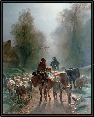 Картина На пути к рынку (On the Way to the Market)