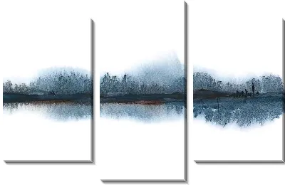 Модульная картина Туманная даль
