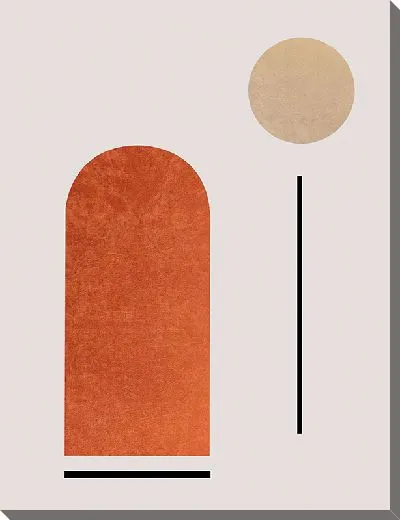 Картина маслом Точность минимализма