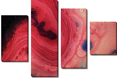 Модульная картина Флюид арт №24