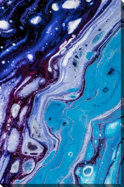 Картина маслом Флюид арт №25