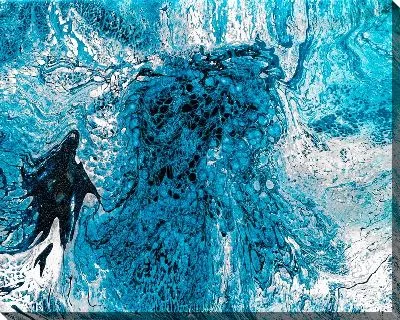 Картина маслом Флюид арт №301