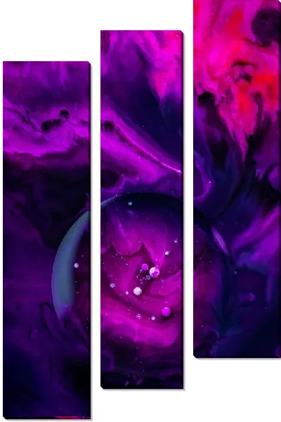 Модульная картина Флюид арт №33