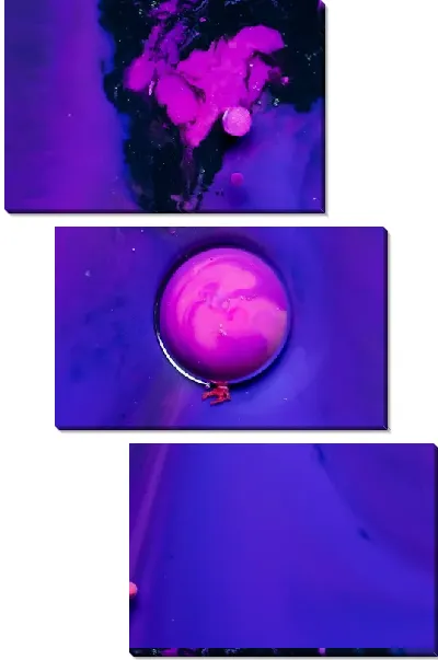 Модульная картина Флюид арт №34