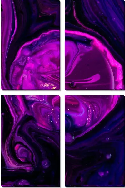 Модульная картина Флюид арт №36