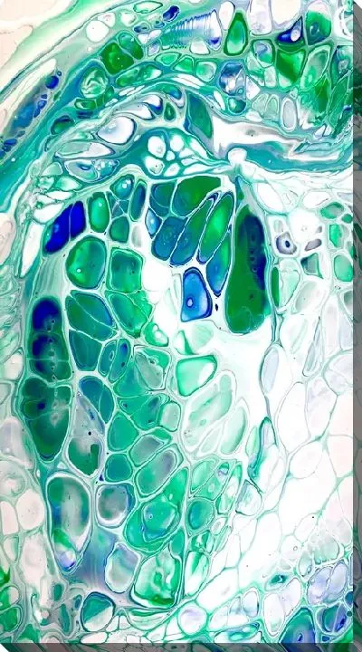 Картина маслом Флюид арт №42