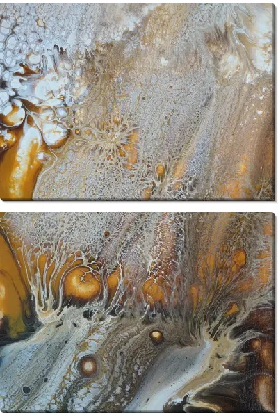 Модульная картина Флюид арт №45