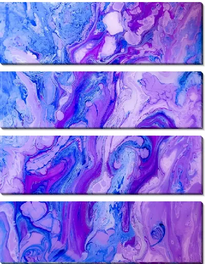 Модульная картина Флюид арт №52